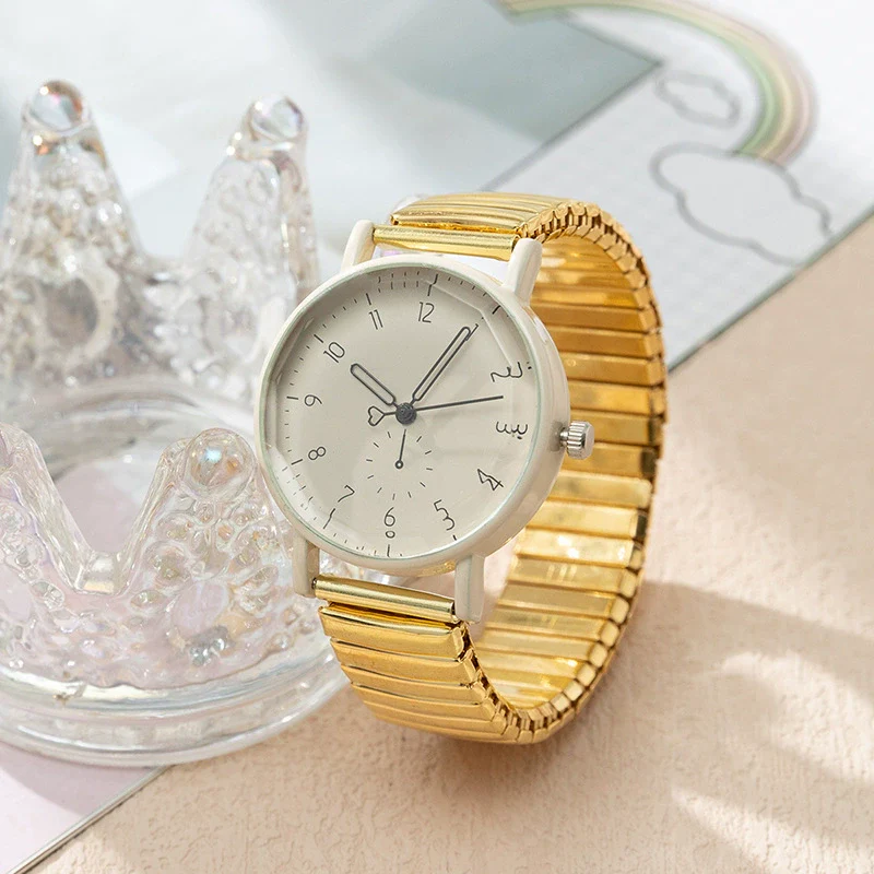 Ladies Watch Elastic Band Quartz Metal Alloy Cartoon Round - Image 4