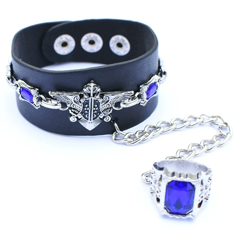 Leather And Pu Bracelet With Alloy Pendant Crystal Design Animals Zodiac Pattern - Image 3