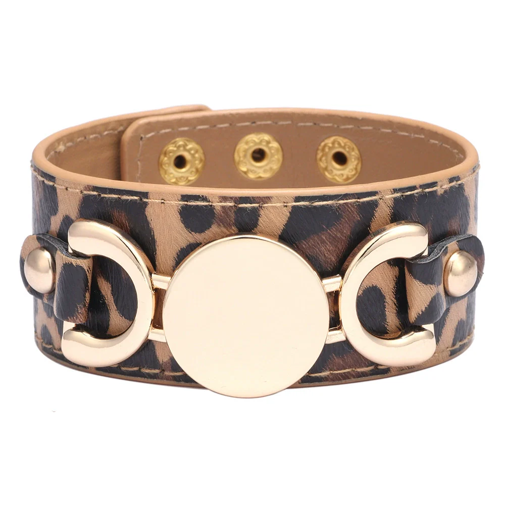 Leather Bracelet Metal Electroplated Fashion Geometric Ladies - Image 11