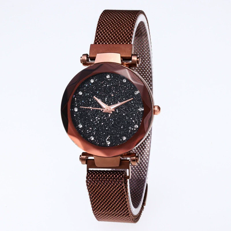 Leisure Alloy Women's Quartz Watch And Bracelet Twopiece Set With Magnet Buckle And Round Dial - Image 10