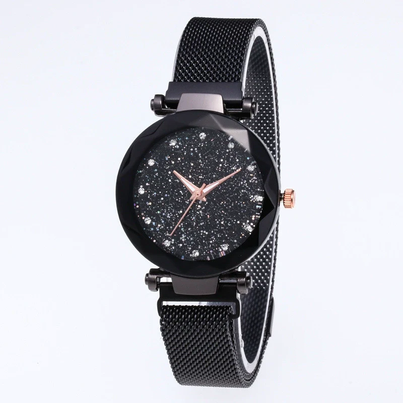 Leisure Alloy Women's Quartz Watch And Bracelet Twopiece Set With Magnet Buckle And Round Dial - Image 9