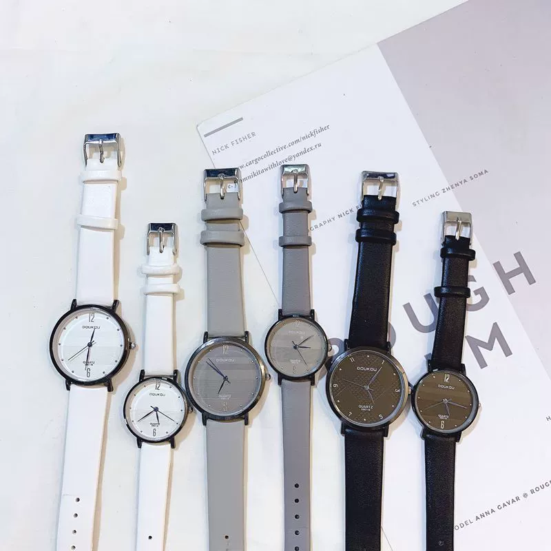Leisure Couple's Watch With Alloy Case Imitation Leather Strap And Stainless Steel Clasp Round Dial - Image 2
