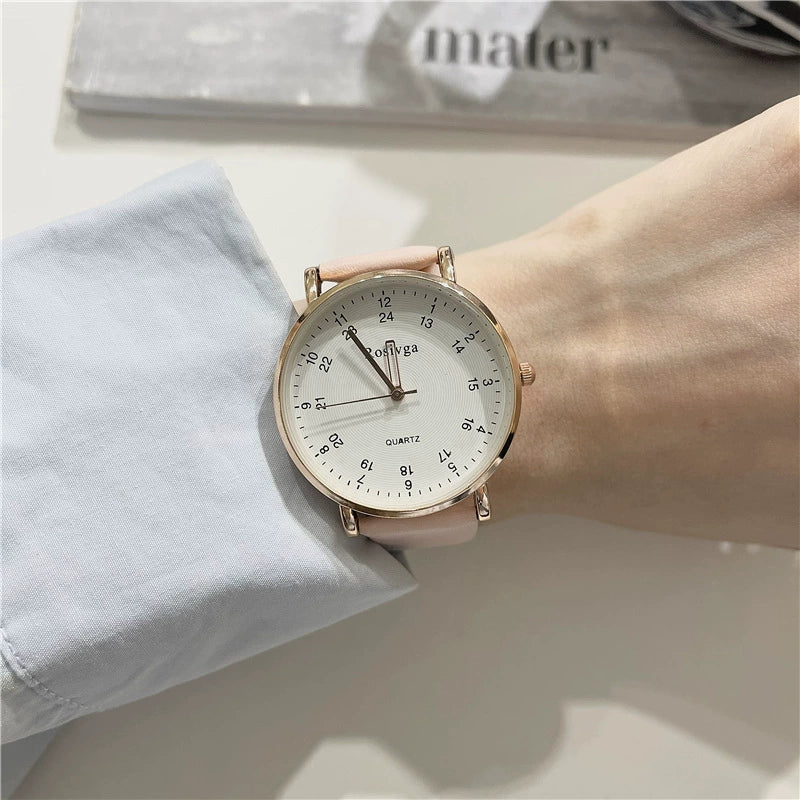 Leisure Digital Quartz Watch For Women Alloy Case Ordinary Glass Mirror - Image 4