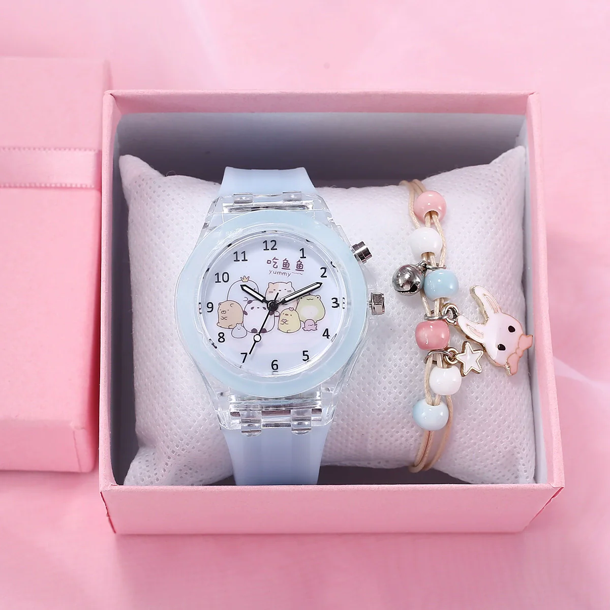 Leisure Luminous Unicorn Alloy And Silicone Electronic Watch With Stainless Steel Clasp And Round Dial - Image 11