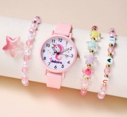 Leisure Luminous Unicorn Alloy And Silicone Electronic Watch With Stainless Steel Clasp And Round Dial - Image 8