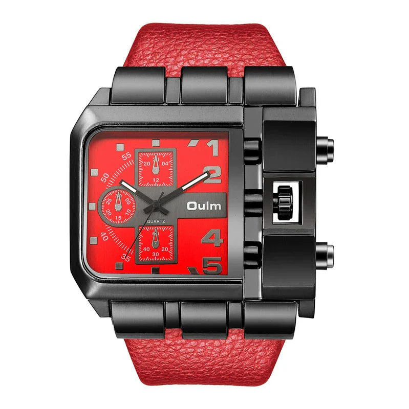 Leisure Quartz Men's Watch Stainless Steel Rectangle Dial Pin Buckle - Image 4