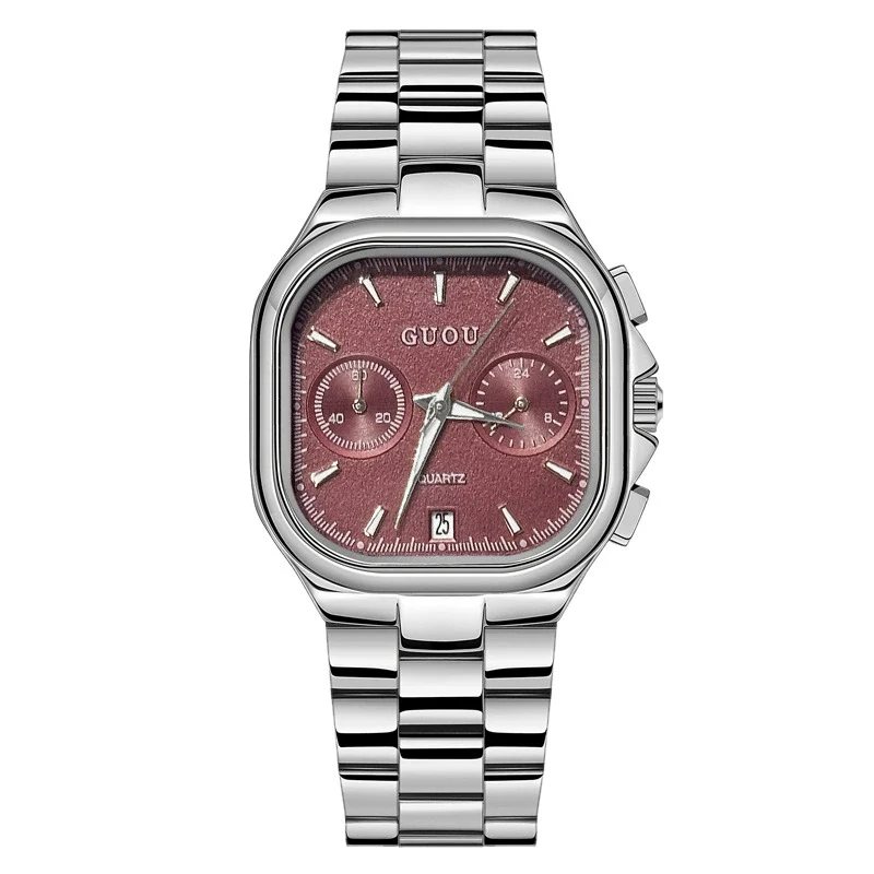 Leisure Square Alloy Strap Quartz Watch For Female With Mineral Strengthened Glass Mirror And Stainless Steel Clasp - Image 10