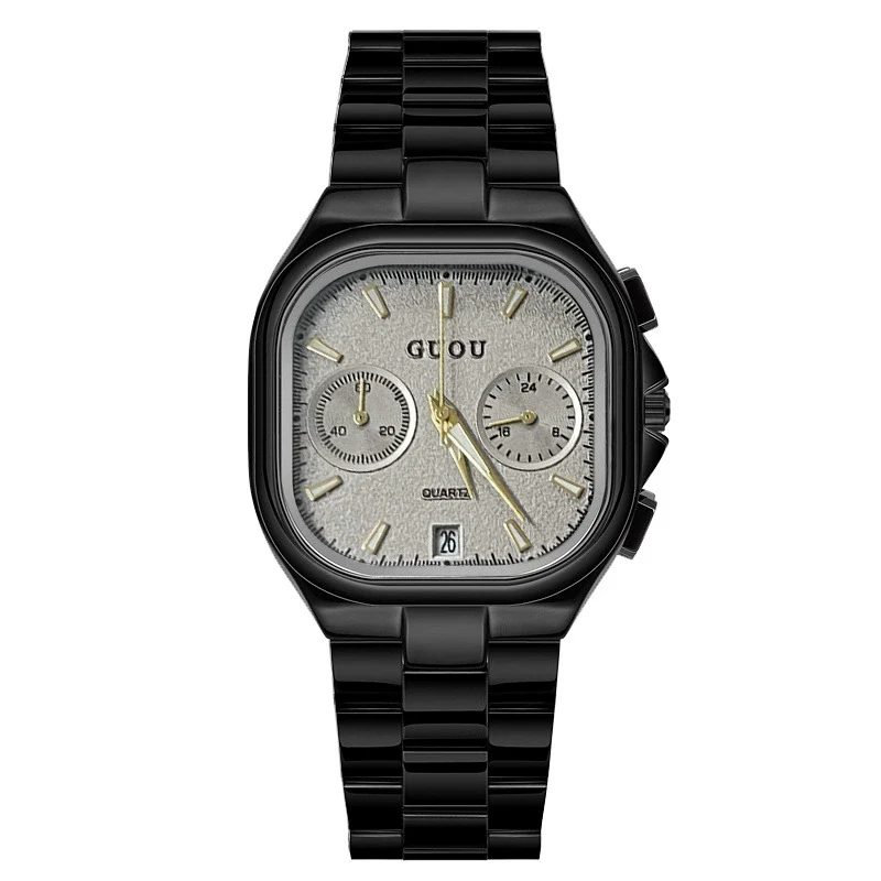 Leisure Square Alloy Strap Quartz Watch For Female With Mineral Strengthened Glass Mirror And Stainless Steel Clasp - Image 5