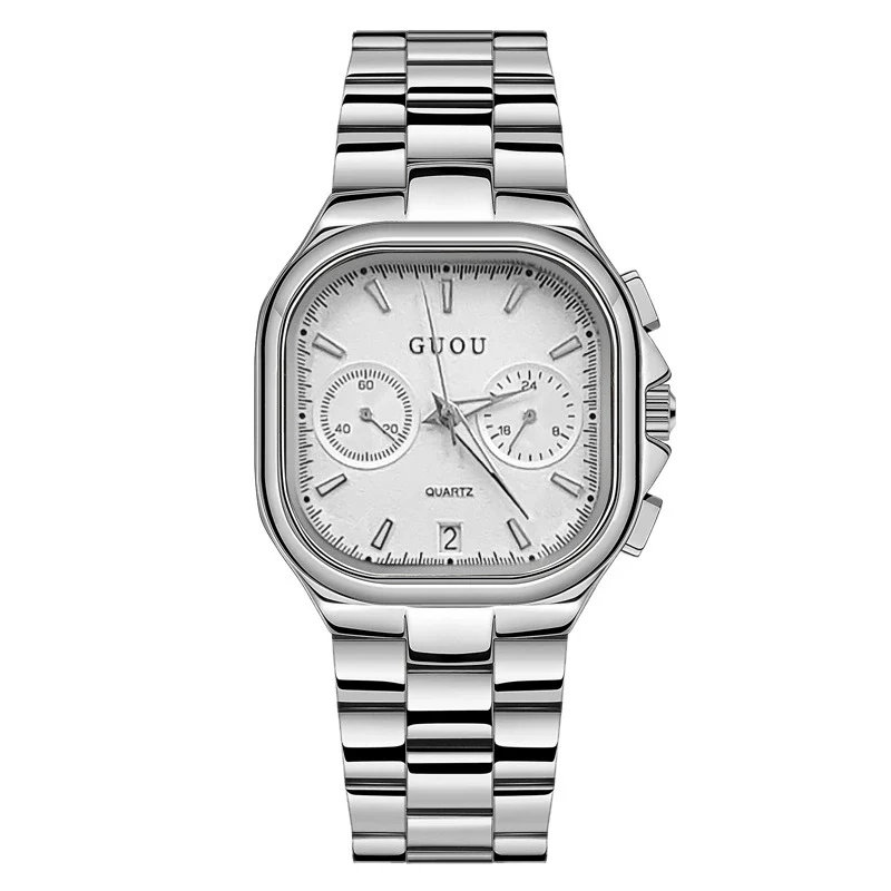 Leisure Square Alloy Strap Quartz Watch For Female With Mineral Strengthened Glass Mirror And Stainless Steel Clasp - Image 7