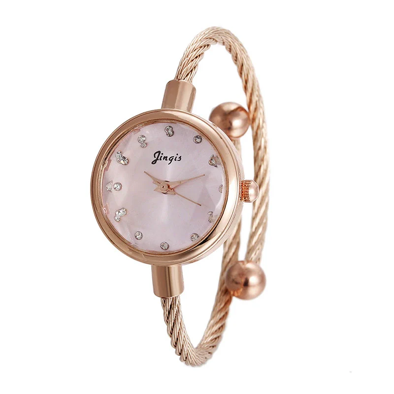 Leisure Style Female Bracelet Watch Alloy Strap And Case Titanium Clasp Rectangle Dial - Image 2