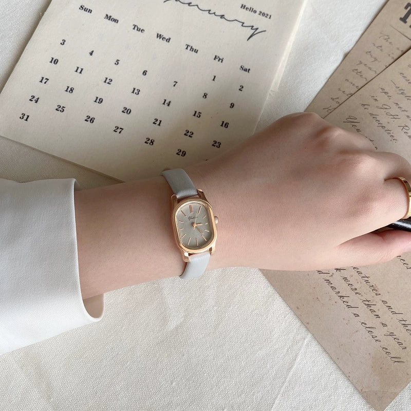 Leisure Style Female Student Watch Alloy Case Ordinary Glass Mirror - Image 5
