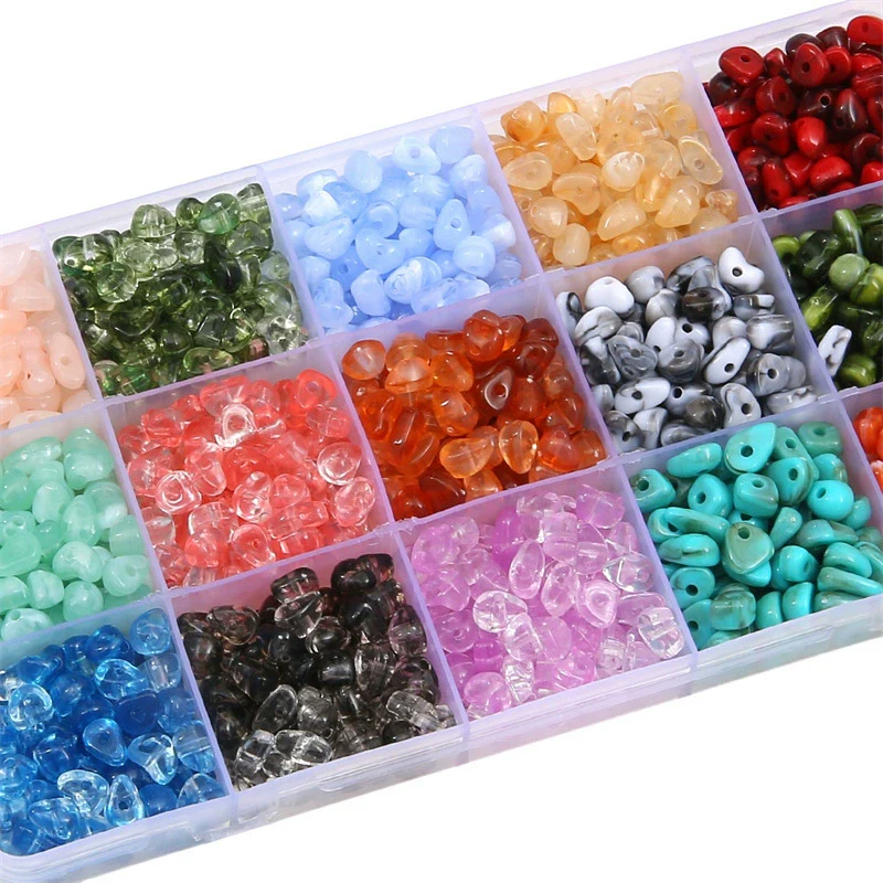 Loose Beads Acrylic And Glass Glaze Imitation Natural Gravel Irregular Diy Handmade - Image 4