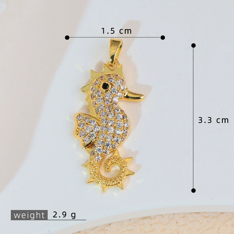 Marine Animal Zodiac Copper Jewelry Accessories Pendant Electroplated - Image 8