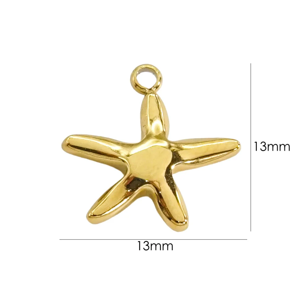 Marine Element Series Stainless Steel Zircon Geometric Pendant Necklace Bracelet Accessories With Vacuum In Furnace Electroplating - Image 6
