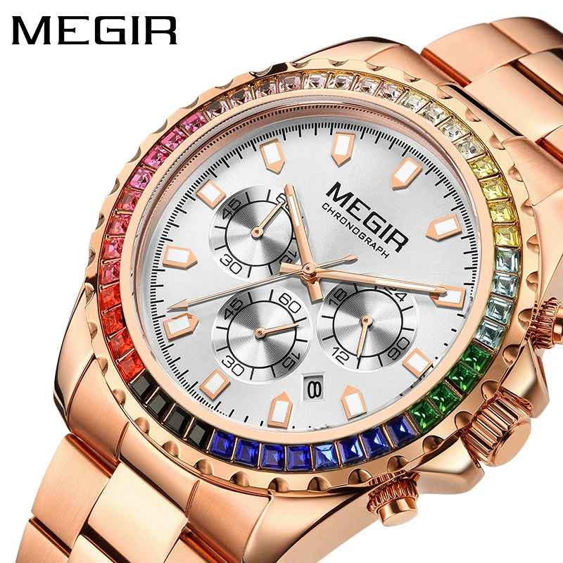 Men's Alloy And Stainless Steel Business Style Round Quartz Watch Waterproof Luminous Calendar - Image 2