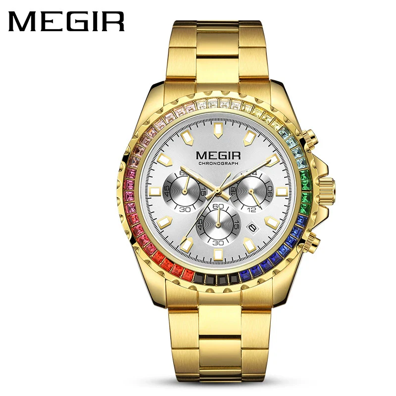 Men's Alloy And Stainless Steel Business Style Round Quartz Watch Waterproof Luminous Calendar - Image 8