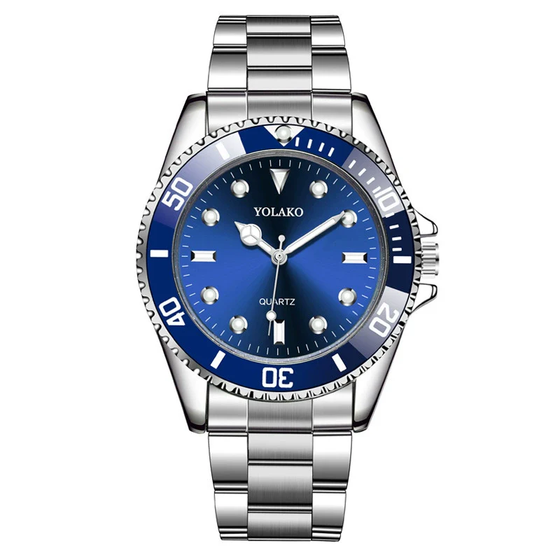 Men's Alloy And Stainless Steel Quartz Watches Fashion Business Style With Round Dial - Image 2