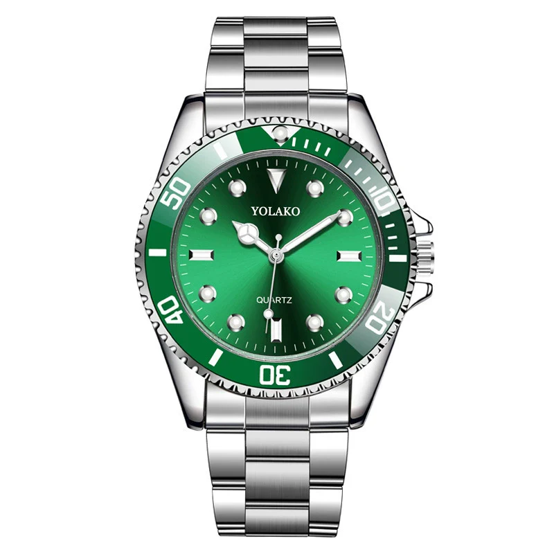 Men's Alloy And Stainless Steel Quartz Watches Fashion Business Style With Round Dial - Image 3