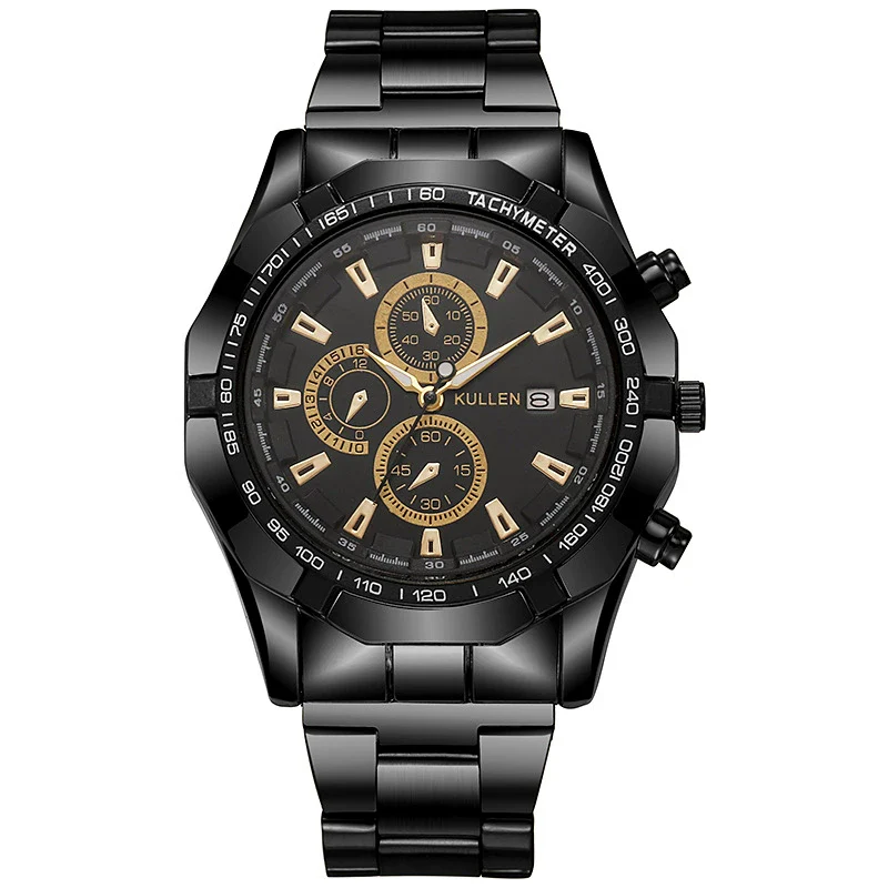 Men's Alloy Band Round Dial Business Style Quartz Watch - Image 4