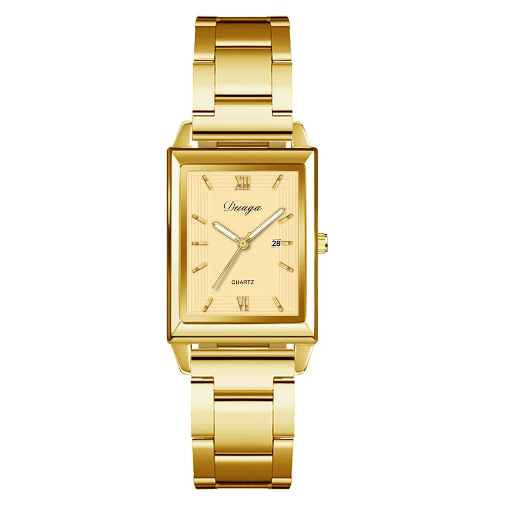 Men's Alloy Belt Business Style Rectangular Quartz Watch - Image 5