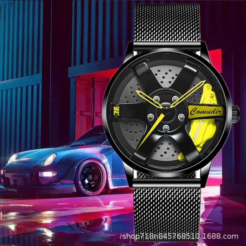 Men's Alloy Case Mineral Reinforced Glass Mirror Waterproof Fashion Round Dial Nonmechanical Watch With Steel Strap And Stainless Steel Buckle - Image 8