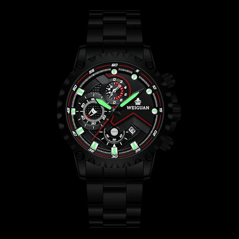Men's Alloy Case Stainless Steel Strap Fully Automatic Mechanical Round Dial Business Style Waterproof Watch With Mineral Strengthened Glass Mirror - Image 3