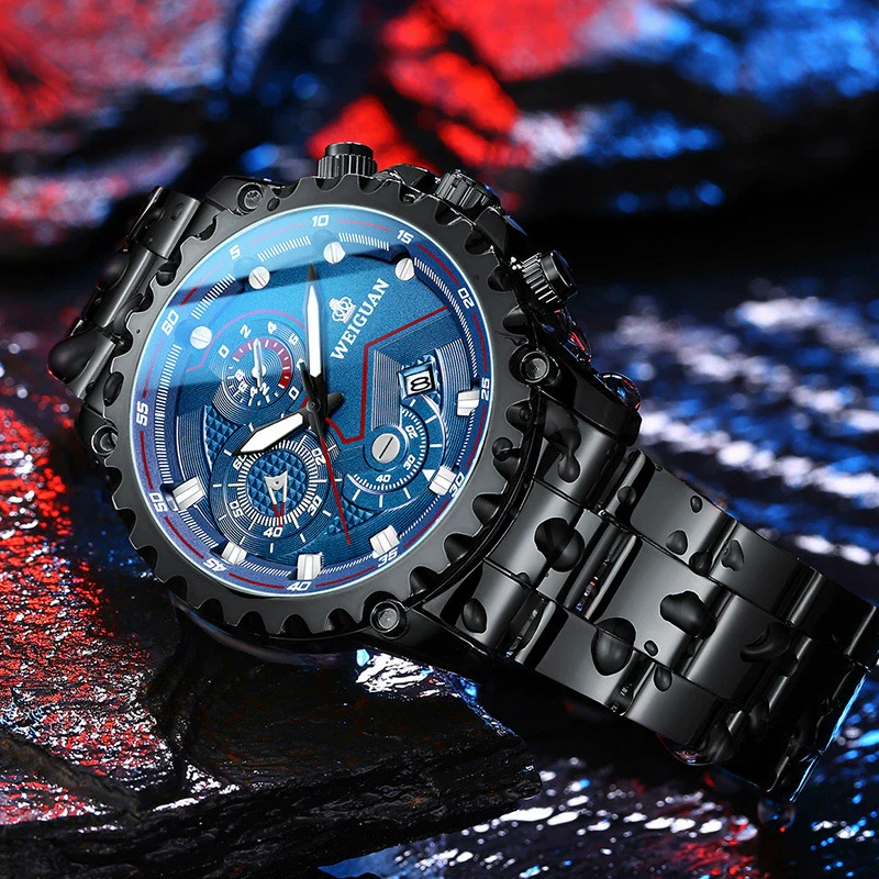 Men's Alloy Case Stainless Steel Strap Fully Automatic Mechanical Round Dial Business Style Waterproof Watch With Mineral Strengthened Glass Mirror - Image 6