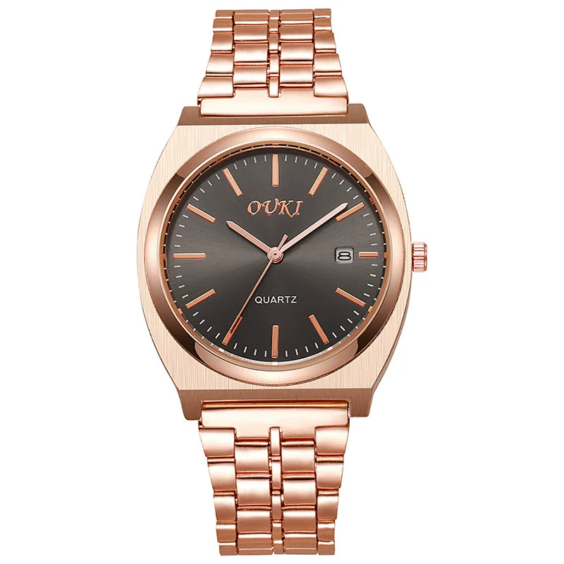 Men's Alloy Case Stainless Steel Strap Round Dial Fashion Quartz Watch - Image 11