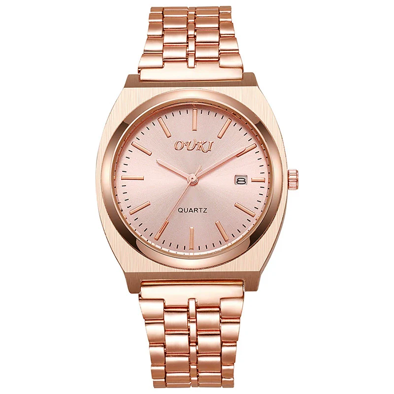 Men's Alloy Case Stainless Steel Strap Round Dial Fashion Quartz Watch - Image 13