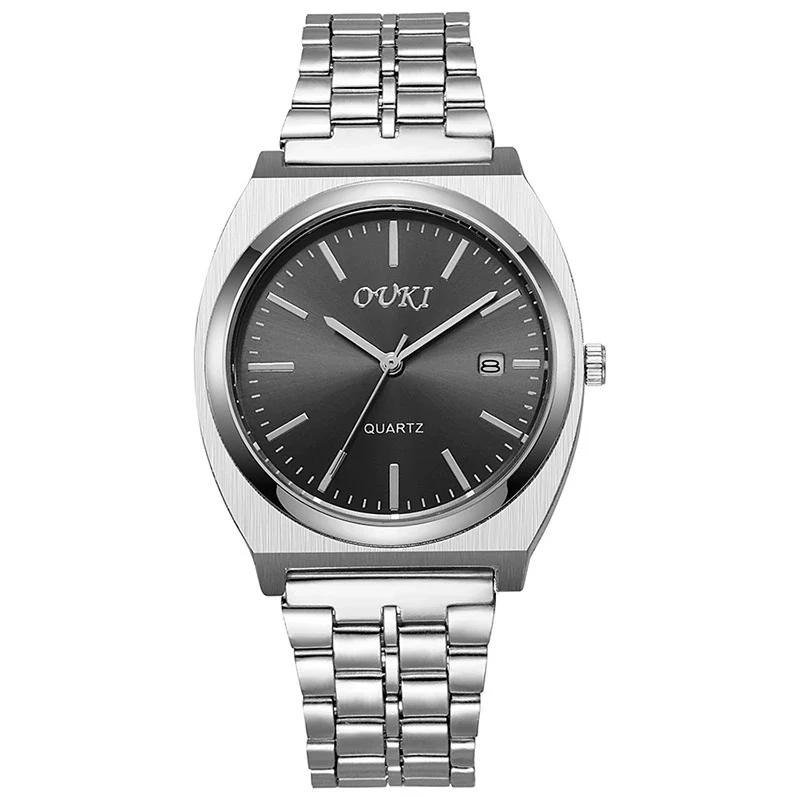 Men's Alloy Case Stainless Steel Strap Round Dial Fashion Quartz Watch - Image 14