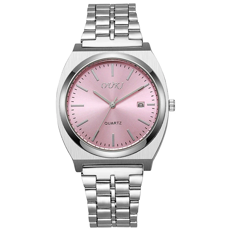 Men's Alloy Case Stainless Steel Strap Round Dial Fashion Quartz Watch - Image 16