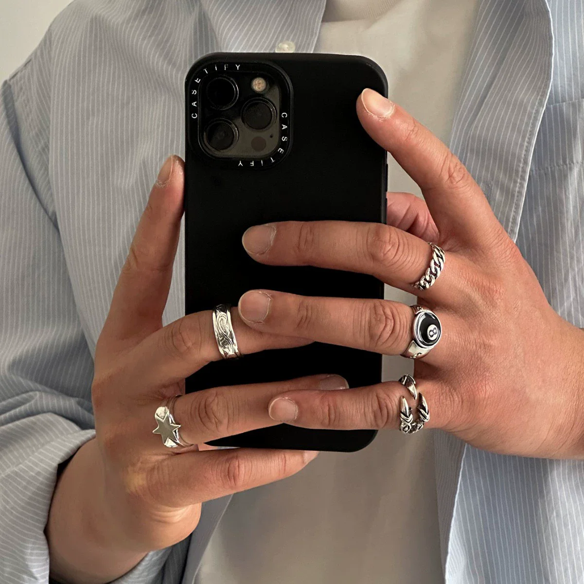 Men's Alloy Geometric Eagle Claw Chain Ring Jewelry With Electroplating Hip Hop Style - Image 2