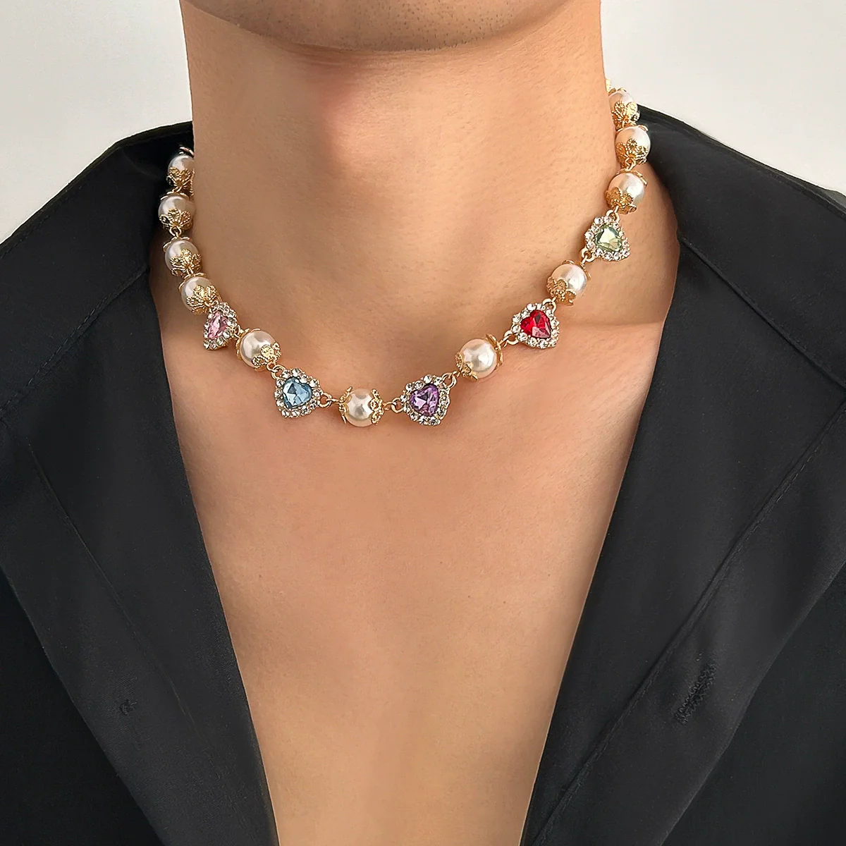 Men's Alloy Geometric Handmade Jewelry Necklace - Image 3