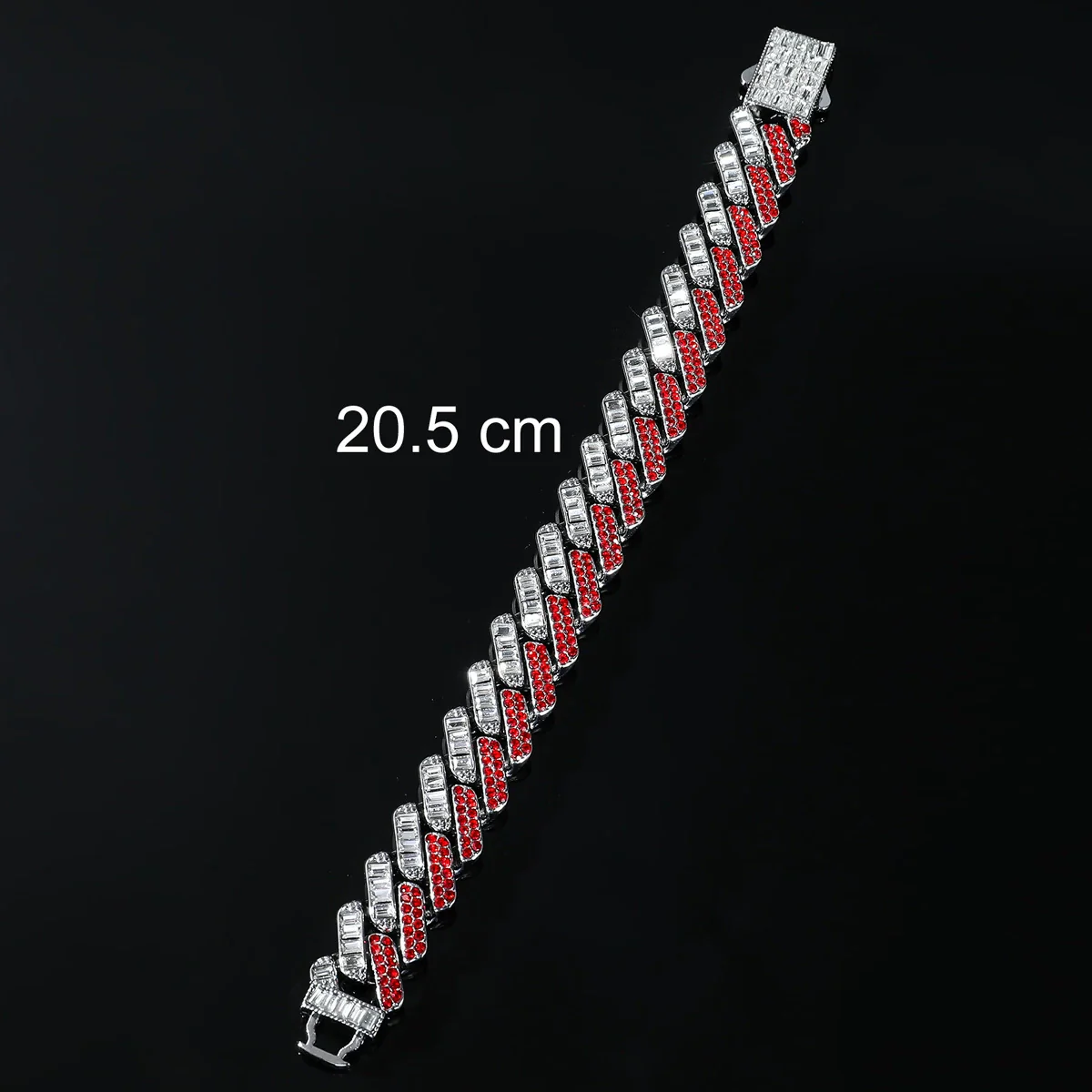 Men's Alloy Geometric Hip Hop Diamondembedded Bracelet - Image 5