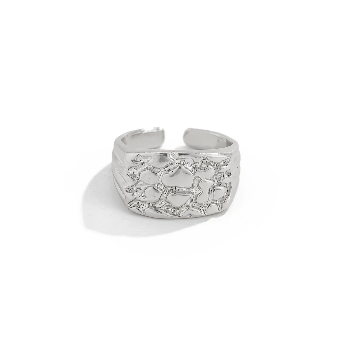 Men's Alloy Geometric Minimalist Hiphop Fashion Ring With Electroplating Design - Image 5