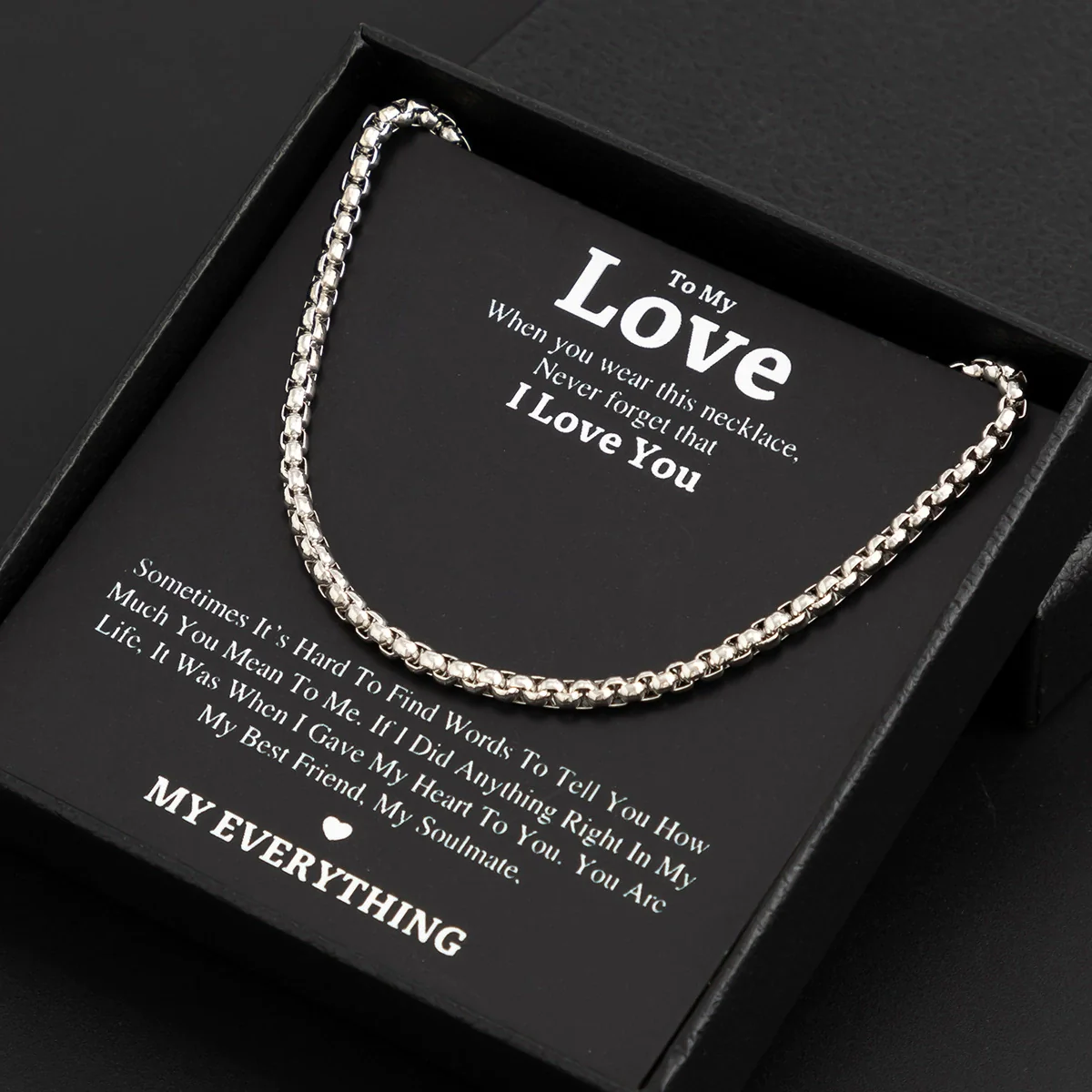 Men's Alloy Geometric Regular Chain Handmade Necklace - Image 4