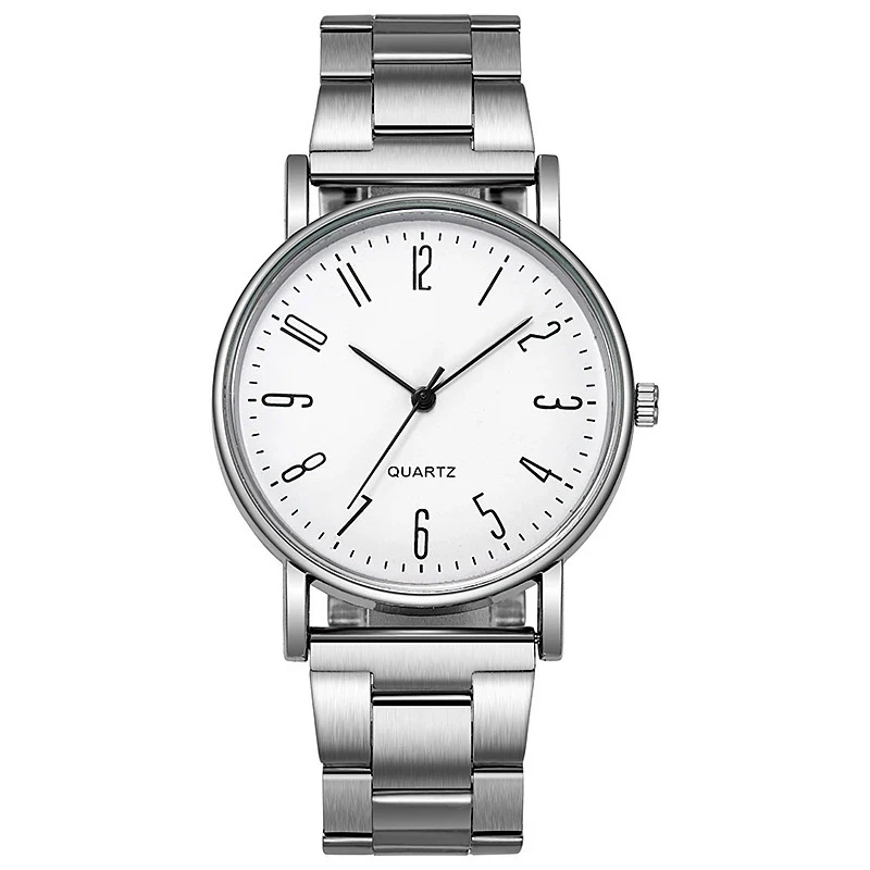 Men's Business Quartz Watch Alloy Case Stainless Steel Band Round Dial - Image 6