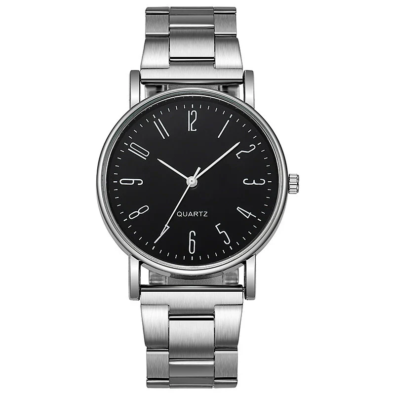 Men's Business Quartz Watch Alloy Case Stainless Steel Band Round Dial - Image 7