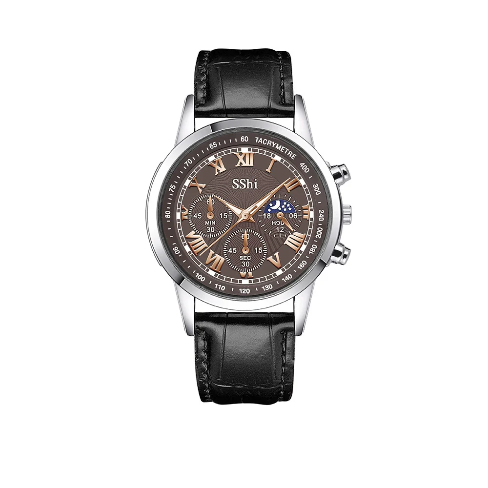 Men's Business Quartz Wrist Watch Alloy Case And Strap Round Dial Titanium Metal Clasp - Image 8