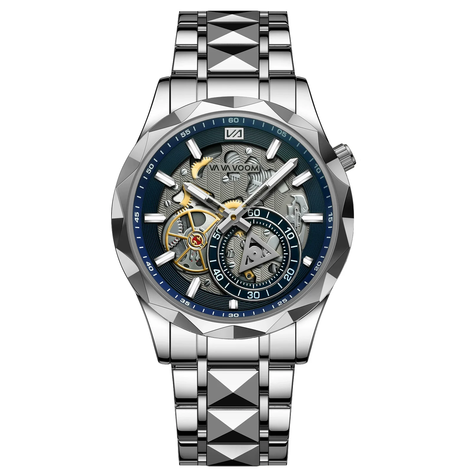 Men's Business Simple Stainless Steel Band Quartz Waterproof Round Dial Watch - Image 9