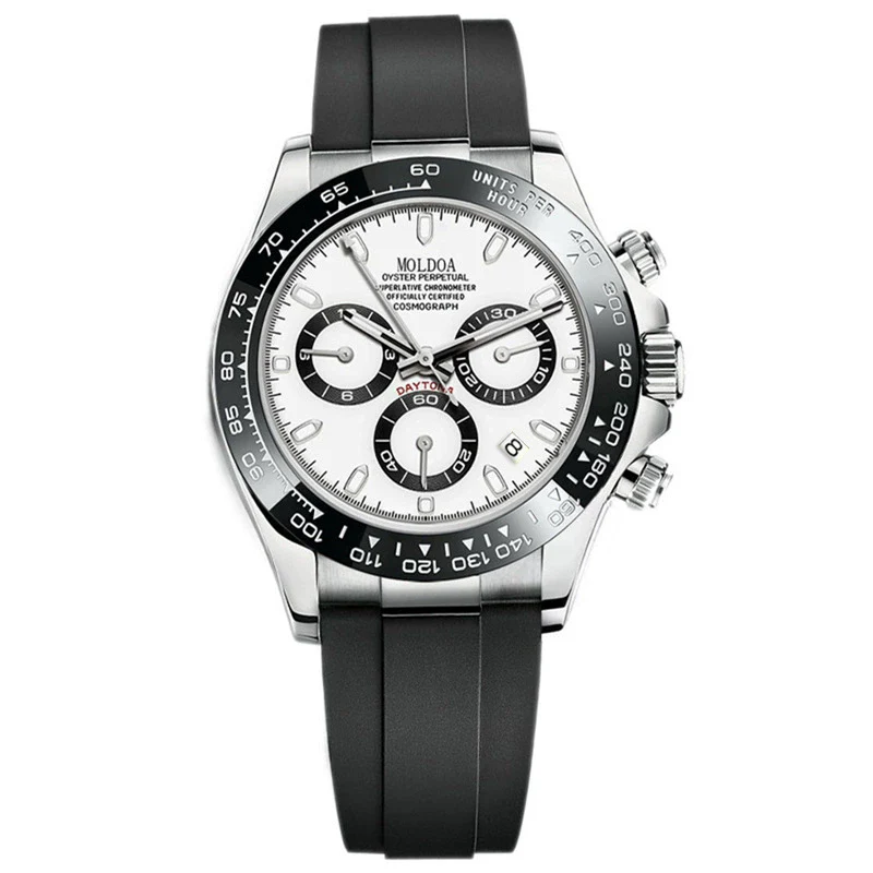Men's Business Style Alloy And Stainless Steel Round Dial Hollow Fake Mechanical Watch With Luminous Calendar And Waterproof Function - Image 2