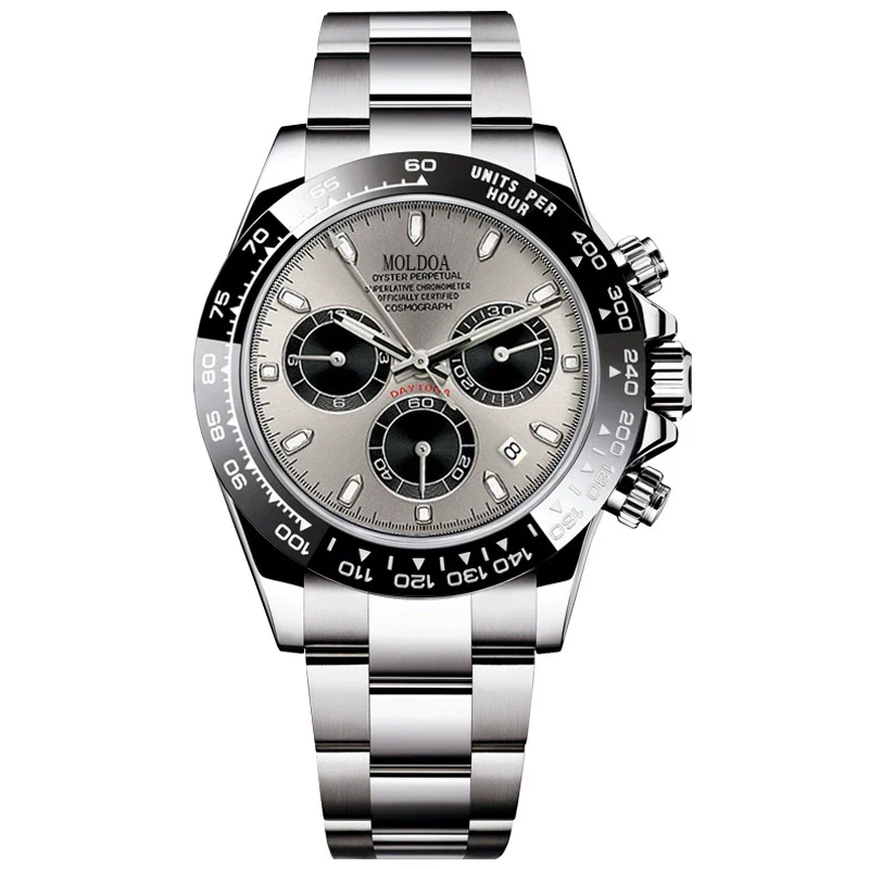 Men's Business Style Alloy And Stainless Steel Round Dial Hollow Fake Mechanical Watch With Luminous Calendar And Waterproof Function - Image 4