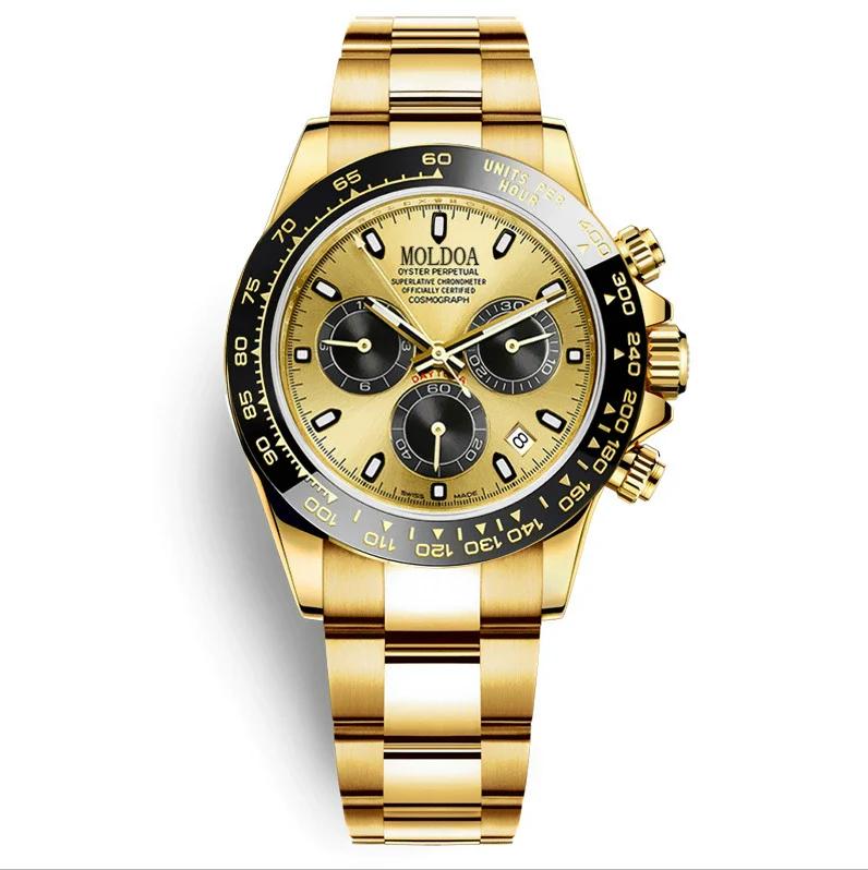 Men's Business Style Alloy And Stainless Steel Round Dial Hollow Fake Mechanical Watch With Luminous Calendar And Waterproof Function - Image 8