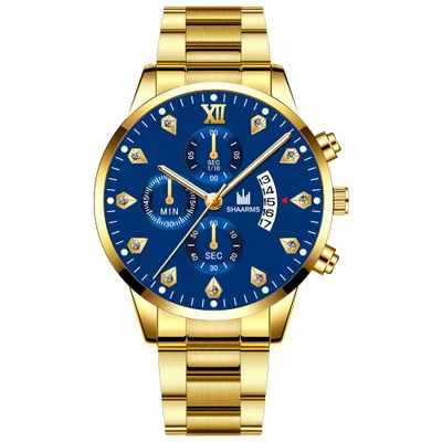 Men's Business Style Alloy Band Round Dial Quartz Watch With Scale Display - Image 14