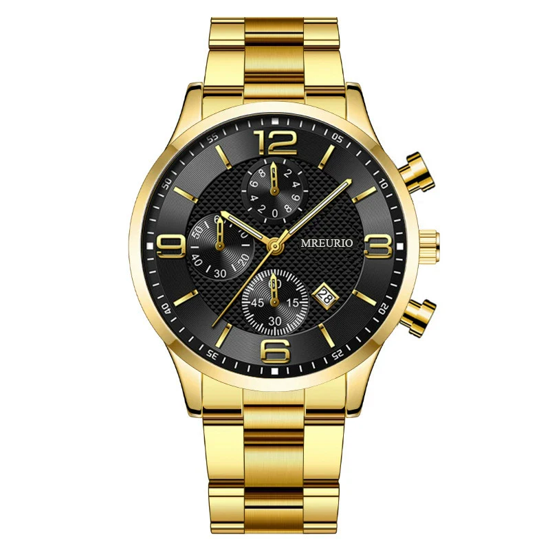 Men's Business Style Alloy Case Metal Strap Round Dial Watch - Image 10