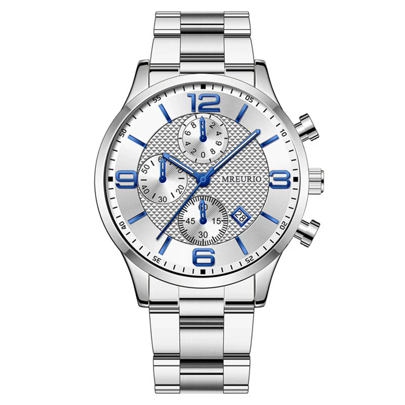 Men's Business Style Alloy Case Metal Strap Round Dial Watch - Image 12