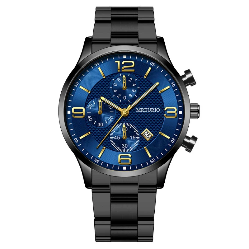 Men's Business Style Alloy Case Metal Strap Round Dial Watch - Image 2