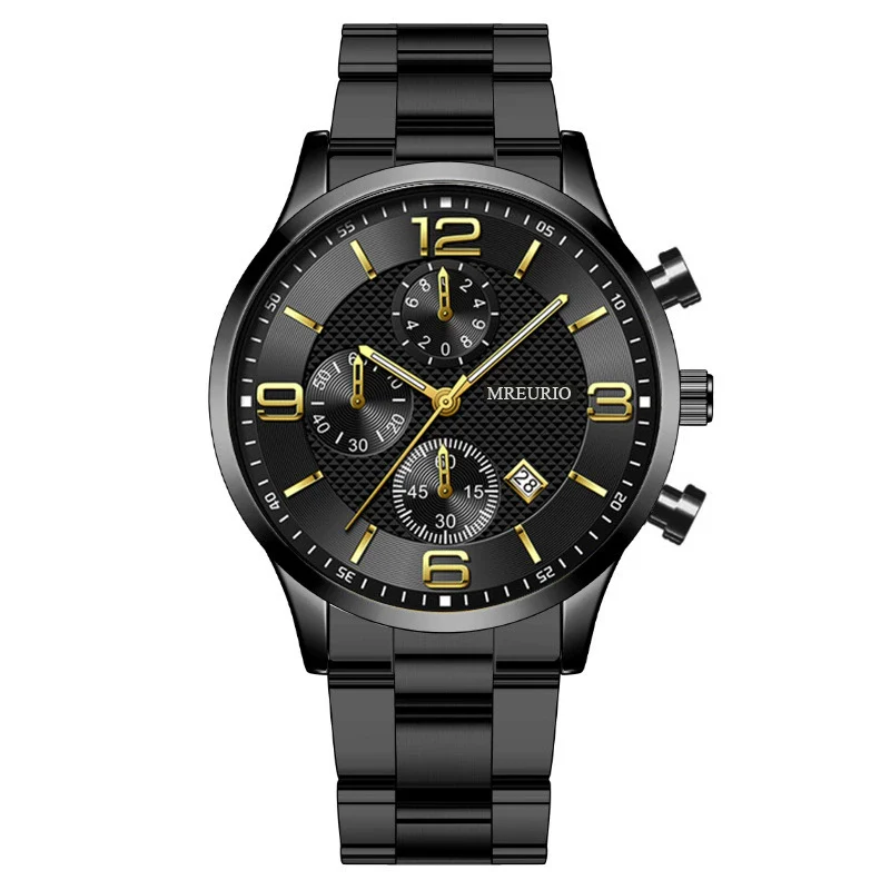 Men's Business Style Alloy Case Metal Strap Round Dial Watch - Image 6