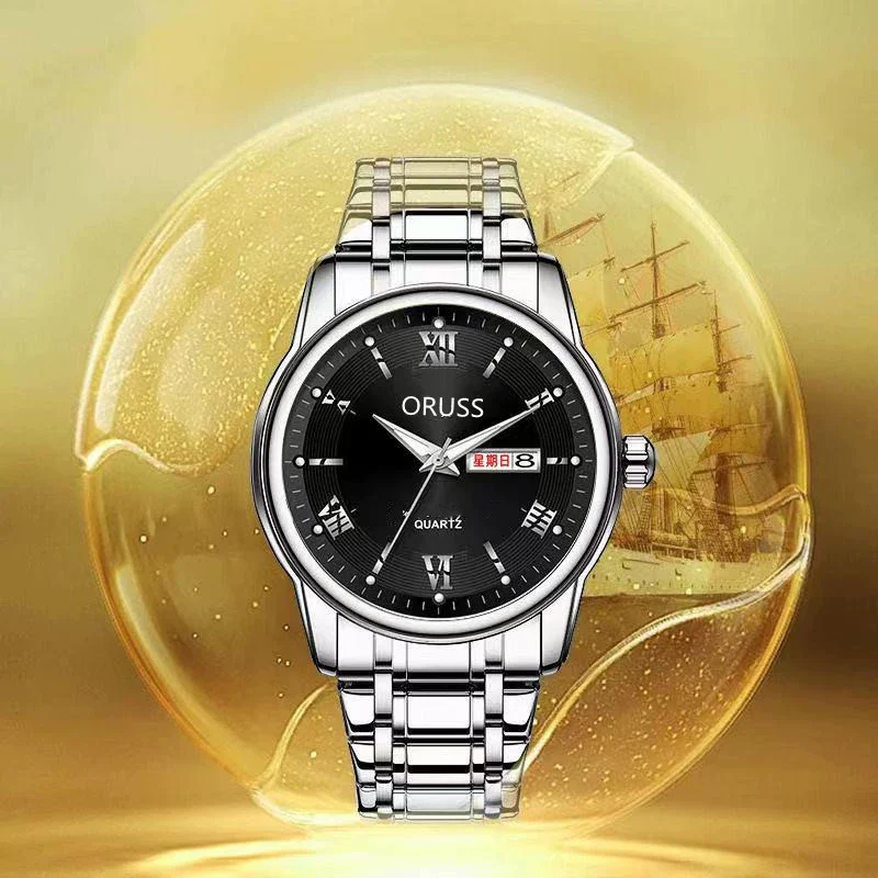 Men's Business Style Automatic Movement Watch Steel Case And Strap Round Dial Luminous Waterproof - Image 31