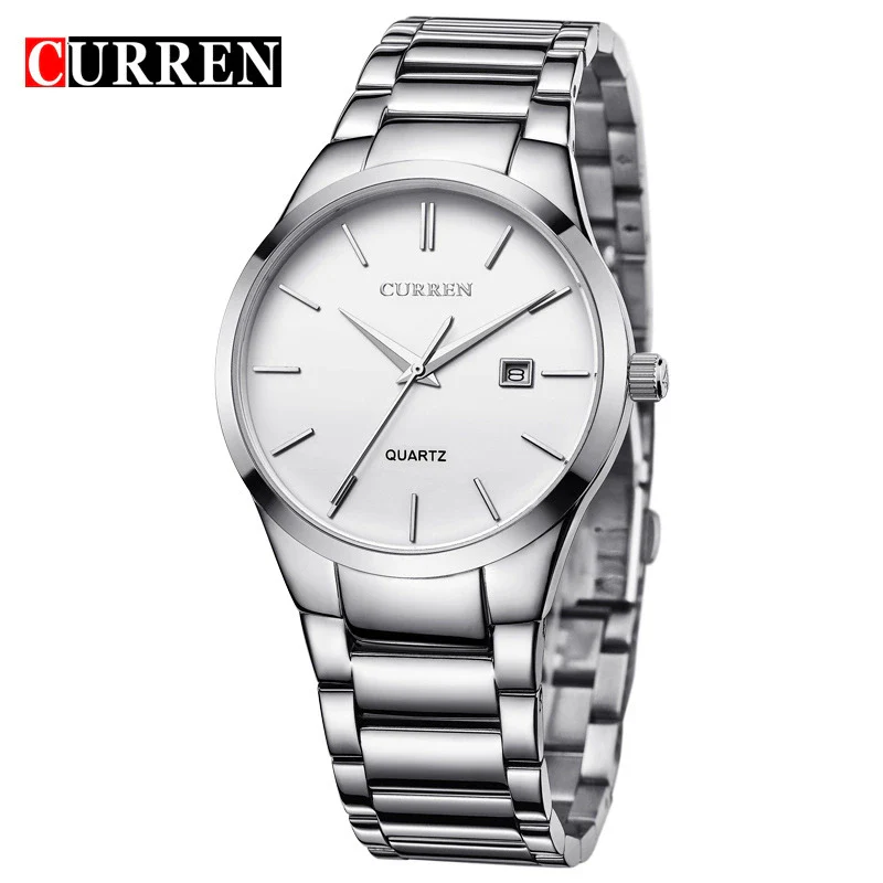 Men's Business Style Fashion Quartz Watch With Alloy Case Stainless Steel Band And Round Dial - Image 2